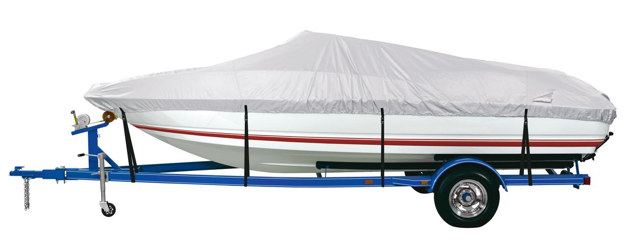 Harbor Master 150-Denier Polyester Water-Resistant Boat Cover, Silver - image 2 of 8