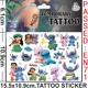 thumbnail image 5 of Pegatinas de tatuajes de Disney Stitch, bonitos juguetes de dibujos animados para niños, decoración de fiesta de cumpleaños, accesorios de cosplay de Halloween, regalos para niños, 5 of 5