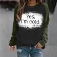 thumbnail image 1 of 2023 Chandail en Molleton Mode pour Femmes 50 % de Réduction Liquidation T-shirt Imprimé Manches Longues Blouse Col Rond Hauts Décontractés Chandail en Molleton, 1 of 5