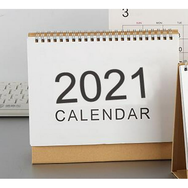 Puloru 2021 Desk Calendar Simple Modern Style Standing Flip Office Home Walmart Com Walmart Com