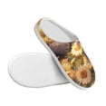 thumbnail image 3 of Lsque Cute Panda Sunflower Pattern Womens Comfort Cotton on Scuff With Memory Foam and Anti-skid Sole Slipper-39/40, 3 of 7