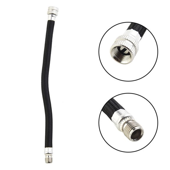 CENL Bicycle Tyre Pump Extension Tube Riding 15.5cm Black Cycling Part Repair Accessories For Schrader-valve AV Tire