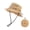 Khaki, variant on Packable Boonie Sun Hat for Men & Women Waterproof, Wide Brim Hat with Mesh Panels, Detachable Chin Strap & Carry Bag-Orange
