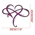 thumbnail image 3 of Heart Metal Wall Art under $5! CQCYD Wrought Iron Wall Decor, Infinity Heart Metal Art for Home, Indoor Room Decoration Hanging, 3 of 9
