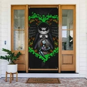 The Nightmare Before Christmas Door Cover Decorated Banner Tapestry Home Decoration Holiday Party Supplies Door Banner Porch Sign Banner 72.8 x 35.4 Inch