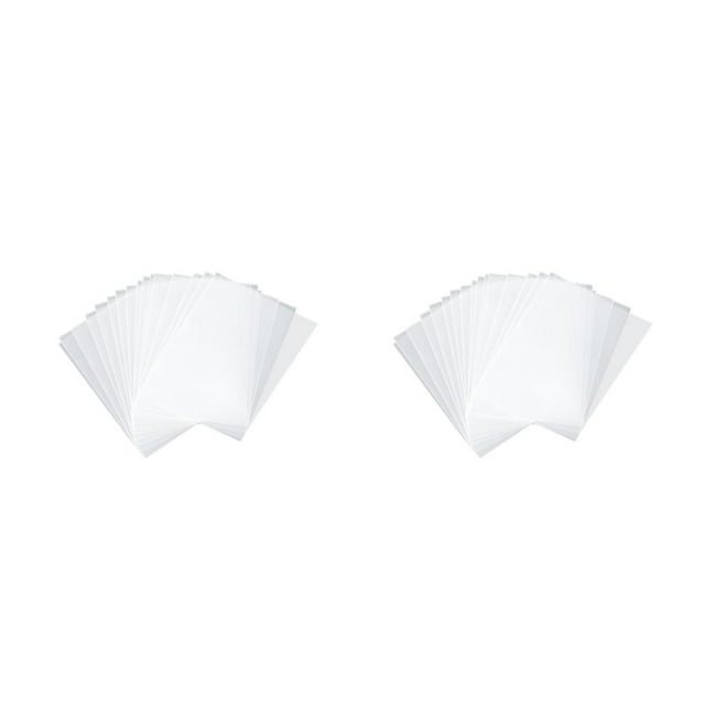 Injueey Juego de fundas para tarjetas, soporte transparente para sesión fotográfica, funda holográfica para tarjetas de juego, funda Type4 NO4