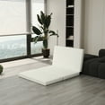 thumbnail image 2 of Arctus 3" Twin-XL Size Tri Folding Memory Foam Mattress Topper, White, 2 of 7