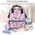 thumbnail image 4 of Defioc Christmas Unicorns for Baby Diaper Bag Backpack - Baby Bag for Boys & Girls - Diaper Backpack - Large Travel Diaper Bags- Baby Registry Search & Shower Gifts, 4 of 5