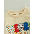 thumbnail image 5 of Bagilaanoe Toddler Baby Girl Boy Christmas Sweatshirt Long Sleeve Letter/Deer Print Pullover 6M 12M 18M 24M 3T 4T Kids Fall Loose Tee Tops, 5 of 9