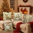 thumbnail image 2 of 4PCS Stunning 3D Visual Effect Christmas Pillow Covers, Festive Holiday Decoration for Sofa and Living Room, Bedroom and Family Gatherings, Size 18"x18" Multicolor, 2 of 6