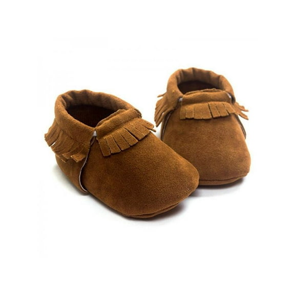 Toddler Baby Soft Sole Shoes Suede Leather Non-slip Shoe Tassel Sneaker