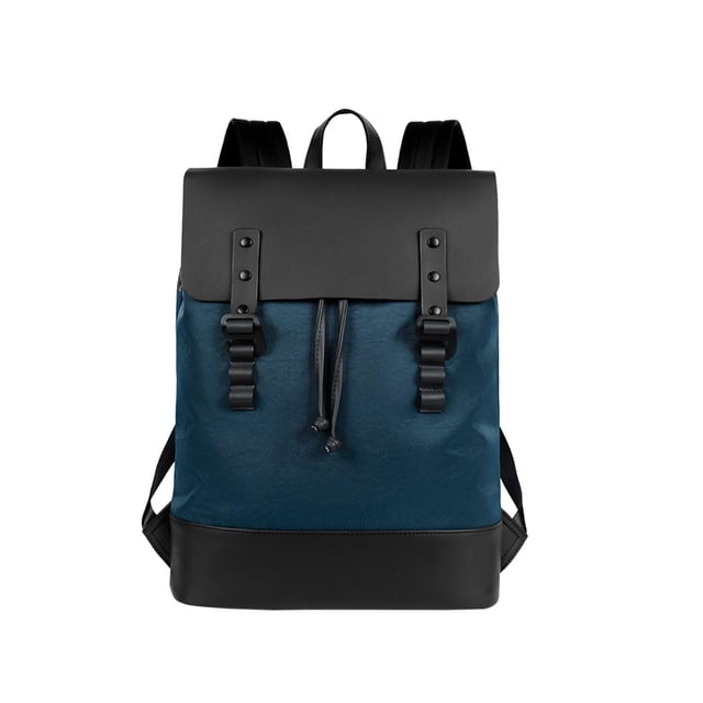 Mochila para hombre, resistente al agua, de tela Oxford, portátil y moderna, con capacidad para portátil de 14 pulgadas. Azul
