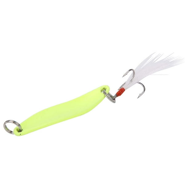 Fishing Lures,Luminous Metal Spoon Spinner Hard Lure Luminous Lures  Revolutionary Design 