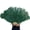 Dark green, variant on 100*60CM Red Ostrich Feather Fan 13 Bones Wedding Foldable HandHeld Fans Stage Performance Props