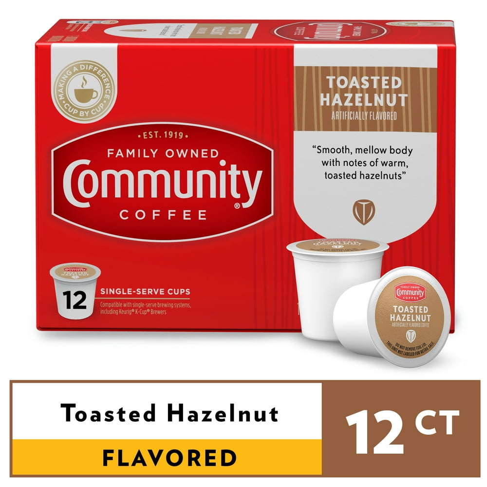 Community® Coffee Toasted Hazelnut Coffee SingleServe Cups 12 ct Box