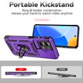 thumbnail image 4 of Cowithday for Motorola Moto G Stylus 5G 2023 Rugged Phone Case with Slide Camera Cover, Kickstand TPU Bumper Drop Proof Durable Military Grade Protective Case Cover for Moto G Stylus 5G 2023, Purple, 4 of 9