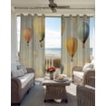 thumbnail image 6 of Vintage Hot Air Balloon Blackout Curtains for Bedroom Living Room Darkening Curtains 63 Inches Long Modern Balloon Floating Window Curtain 2 Panels Set Window Treatment Grommet Drapes 42"x63", 6 of 9