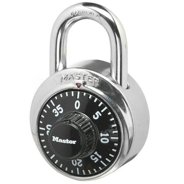 Master Lock Stainless Steel 48 mm (1-7/8 in) Combination Lock, 19 mm (3/4 in) shackle