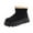 Black 1, variant on Wensltd Womens Chunky Sole Snow Boots Round Toe Plush Warm Brown Ankle Boots for Women Winter