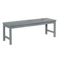 thumbnail image 4 of Home Square 3 Piece Patio Set with Extendable Table Bench and 2 Chairs in Gray, 4 of 20