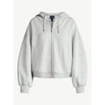 thumbnail image 6 of Scoop Women's and Women's Plus New Scubaknit Barrel Zip Hoodie, Sizes XS-4X, 6 of 6