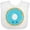 AA-White, variant on Inktastic Blue Donut Boys or Girls Baby Bib