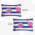 thumbnail image 4 of Balery Pink Flamingo Bedding Queen Pillow Cases - Envelope Closure - Soft Brushed Microfiber Fabric - Shrinkage and Fade Resistant Pillow Cases-16"x24", 4 of 9