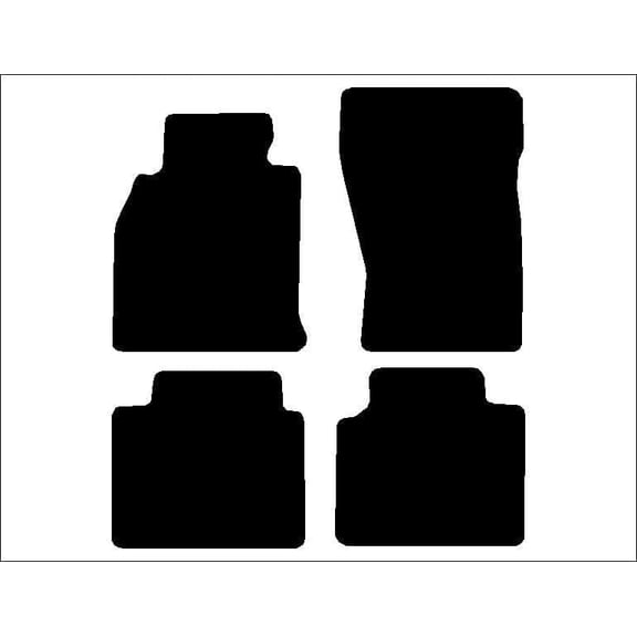 Auto Mats and Accessories 4 Piece Set Custom Carpeted Floor Mats Compatible with 2014-2022 Infiniti Q70 (Black) Made in the USA