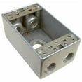 thumbnail image 1 of Morris Products 36060 Weatherproof Boxes - One Gang 18 Cubic Inch Capacity - 5 Outlet Holes 0.7 5 In. Gray, 1 of 1