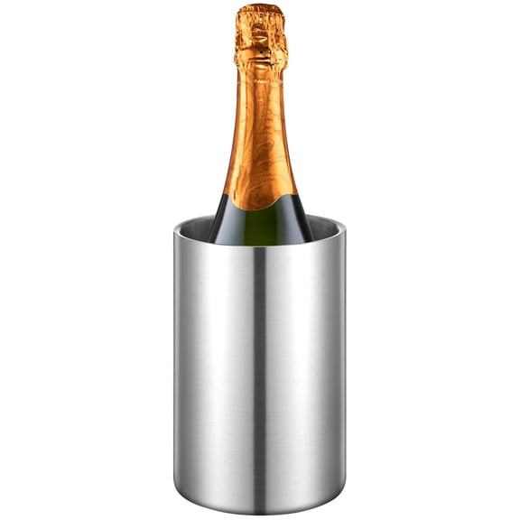 Wine Chiller Bucket Stainless Steel Wine Chiller Bottles for 750 ml Insulated Double Layer Bucket Cooler for Parties Bar(1 Pcs)