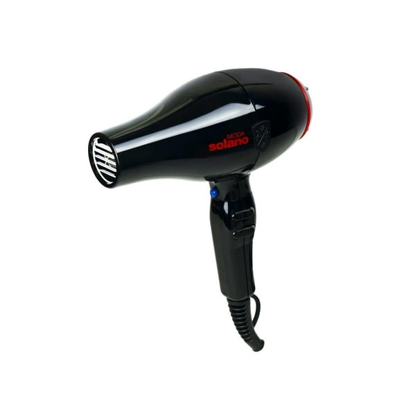 Solano Moda Compact Fast Drying Ionic Hair Dryer | 1750 Watt + Internal Silencer + Far Infrared Heat| Smoothing Without Sacrificing Body or Bounce | Italian-Made