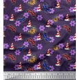 thumbnail image 1 of Soimoi Cotton Voile Fabric Lighthouse,Floral & Butterfly Print Fabric by The Yard 56 Inch Wide, 1 of 1