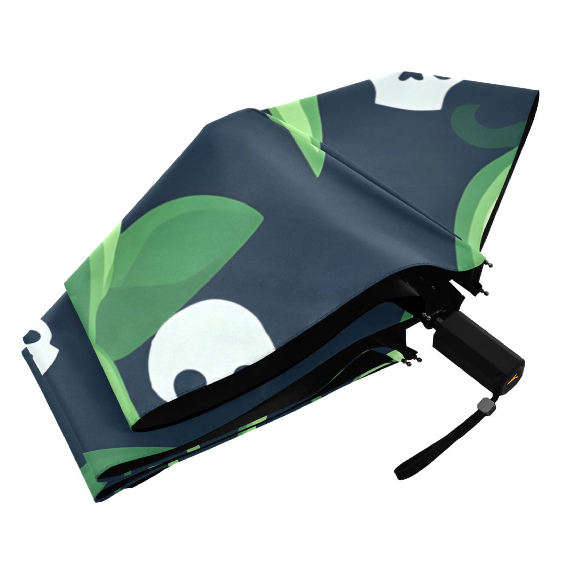 ALAZA Leaf Skulls UPF 50+ Compact Folding Umbrella for Rain Travel Umbrella Packable