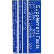 Melatonin 500 Count, 10mg Quick Dissolve Vegan Super Strength