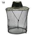 thumbnail image 2 of Cheers.US Mosquito Head Mesh Mosquito Cap Net Hat Face Cover Foldable Fly Protection Netting Hat for Outdoor Fishing Hiking Gardening, 2 of 4