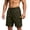 ZA-Army Green shorts men, variant on Mens Cargo Shorts Loose Fit Cool Hiking Shorts Summer Lightweight Elastic Drawstring Waist Short Pants with Multi Pockets Dark Gray M