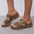 thumbnail image 1 of Zapatos de mujer Sandalias de tacón bajo de mujer con diamantes de imitación de color sólido Chanclas de moda Wmkox8yii  hj789, 1 of 5