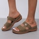 thumbnail image 1 of Zapatos de mujer Sandalias de tacón bajo de mujer con diamantes de imitación de color sólido Chanclas de moda Wmkox8yii  hj789, 1 of 5