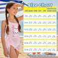 thumbnail image 7 of Jiueut Pink Axolotl Print Girls Swimsuit One-Piece Adjustable Straps Bathing Suit with Mesh Cover Ups Cut Out Swimwear Size 7-18 Years, 7 of 7