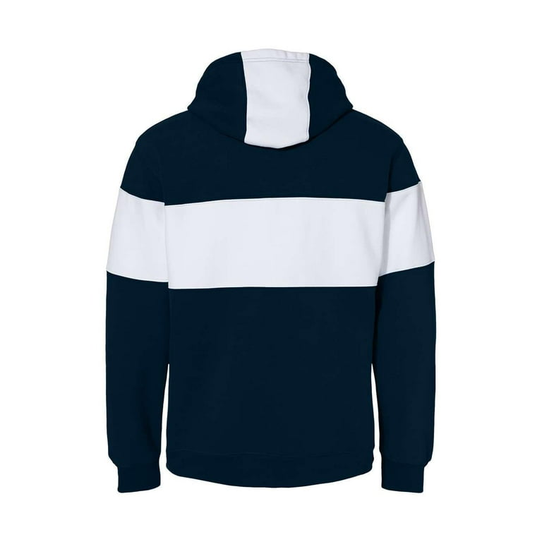 J. America - Varsity Fleece Colorblocked Hooded Sweatshirt - 8644