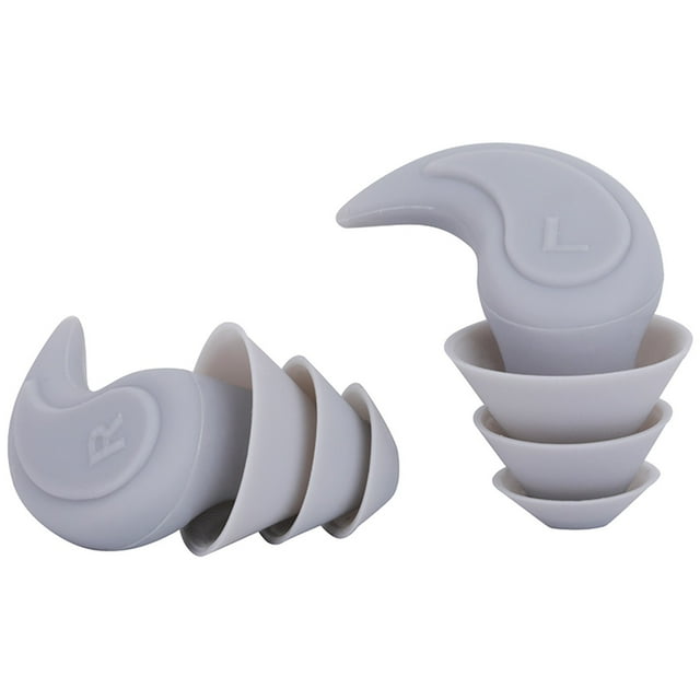 Leutsin Bouchons d'Oreilles en Silicone Spirale pour Natation et Plongée, Bouchons d'Oreilles en Spirale Étanches