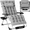 Light Grey, variant on Amopatio Zero Gravity Chair with Cushion and Foot Rest, Blue