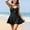 A417 Black, variant on Swimdress for Women Plus Size One Piece Tummy Control Bathing Suits Ruched Front Cut Out Slimming Skirted Swimsuits Modest Beachwear