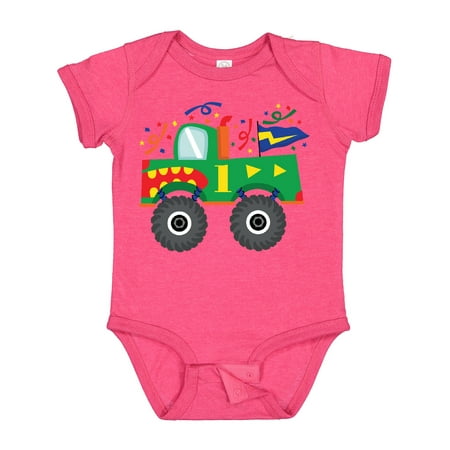 

Inktastic 1st Birthday Monster Truck Gift Baby Boy Bodysuit