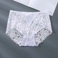 thumbnail image 2 of Umfun Women's High Waist Floral Lace Briefs - Breathable Stretch Panties with Scalloped Trim for Everyday Comfort & Style, 2 of 9