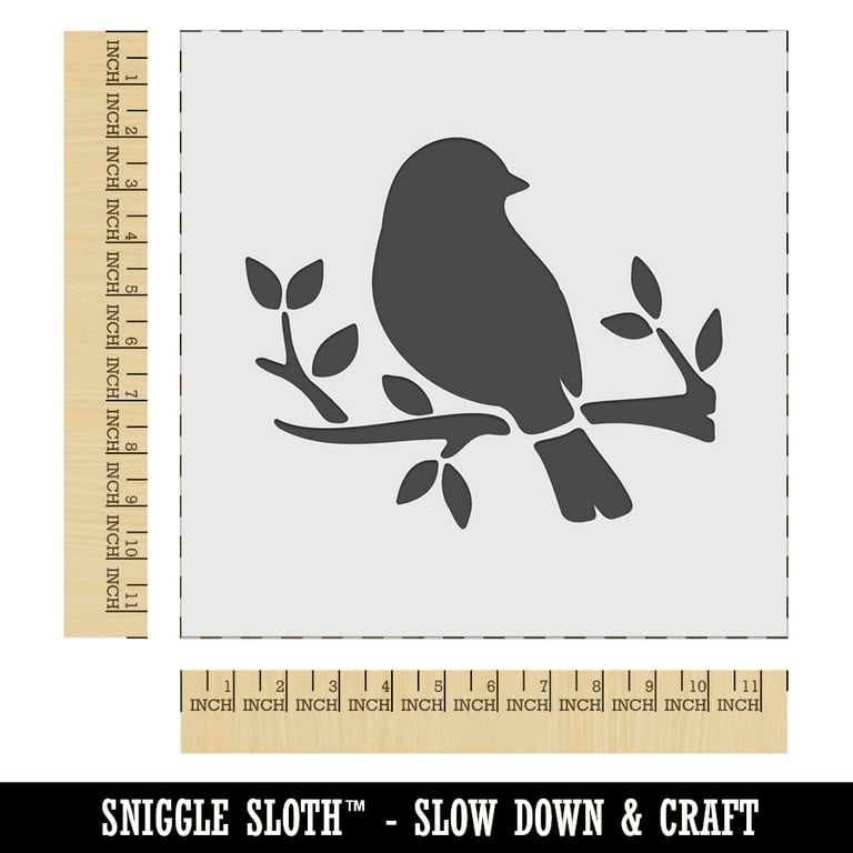 Sloth Hanging on Tree Branch Wall Cookie DIY Craft Reusable Stencil 
