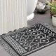 thumbnail image 2 of Boho Bathroom Mat, Boho Rug Kitchen Runner Black and White Bath Mat, Washable Bathroom Rug 60*90cm, 2 of 5