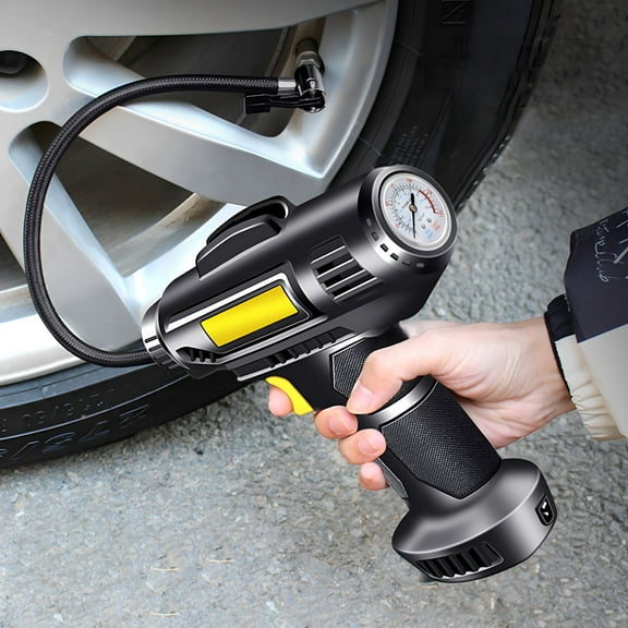 ZEPARO 150PSI Tire Inflator Portable Air Compressor Air Pump For Car Tires 12V Auto Tire Pump With Digital Pressure Gauge With Emergency LED Light