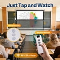 thumbnail image 3 of SPECSTAR Motorized Projector Screen with Remote, 16:9 84 Inch Auto Electric Projection Screen, HD 4K Movie Screen for Home Theater, Cinema, Office (73 x 41 White), 3 of 8