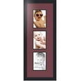 thumbnail image 1 of collage photo frame double mat with 3 - 5x7 openings and  black frame, 1 of 2
